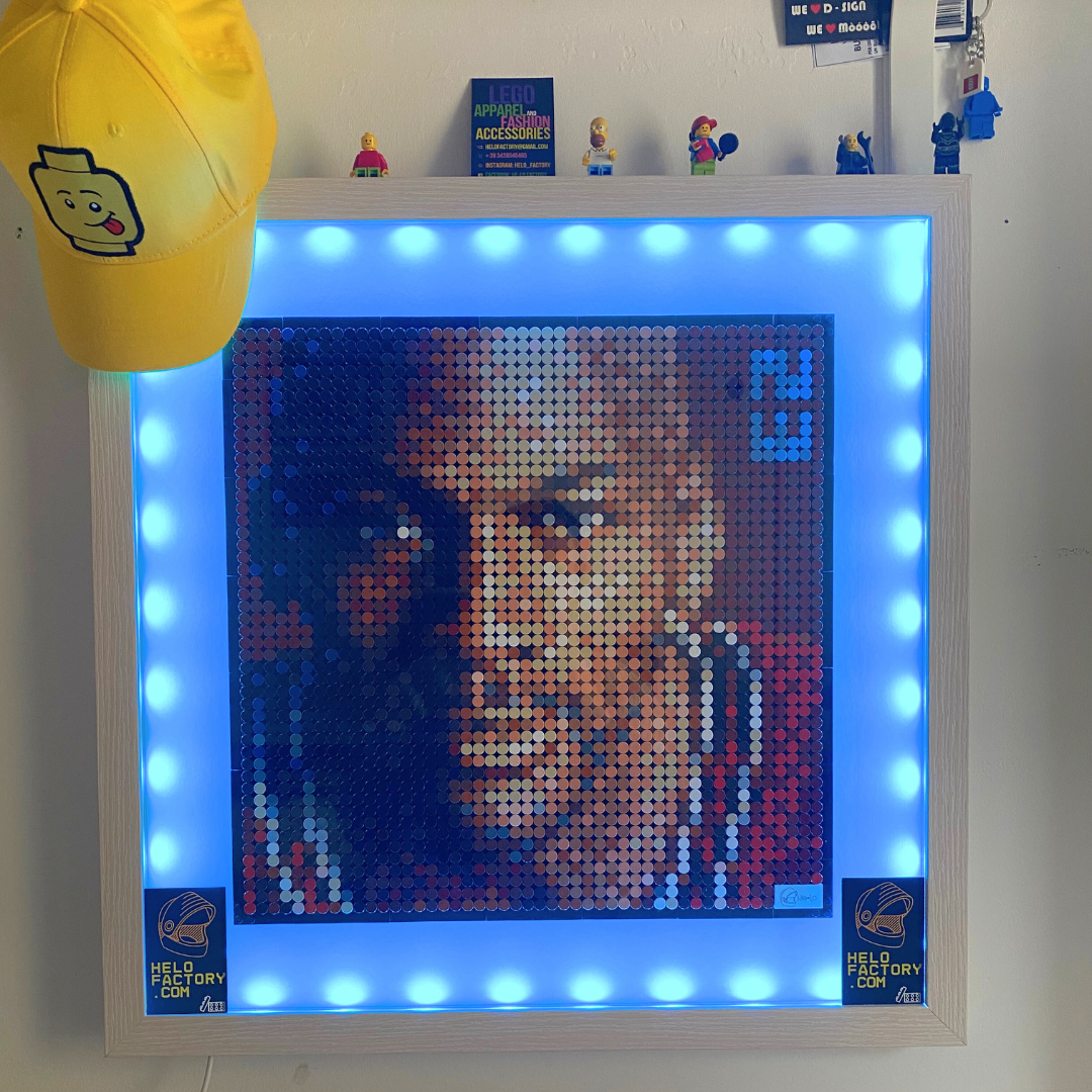 Jordan | Quadro LED custom con Lego®